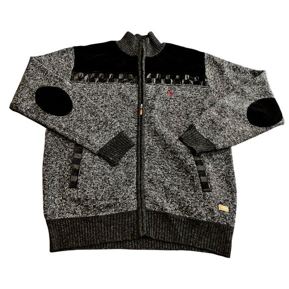 Polo Ralph Lauren Other - POLO Ralph Lauren 2XL Men's Jacket Fleece Lined Faux Fur/Leather Black Gray